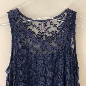 Navy lace dress